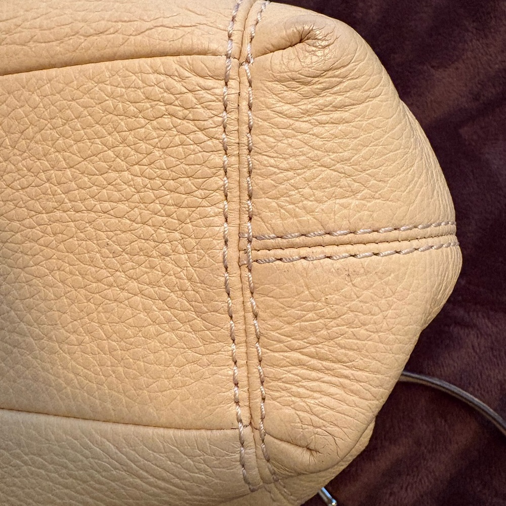 Coach Soft Yellow Leather Shoulder Bag - Picture 14 of 16